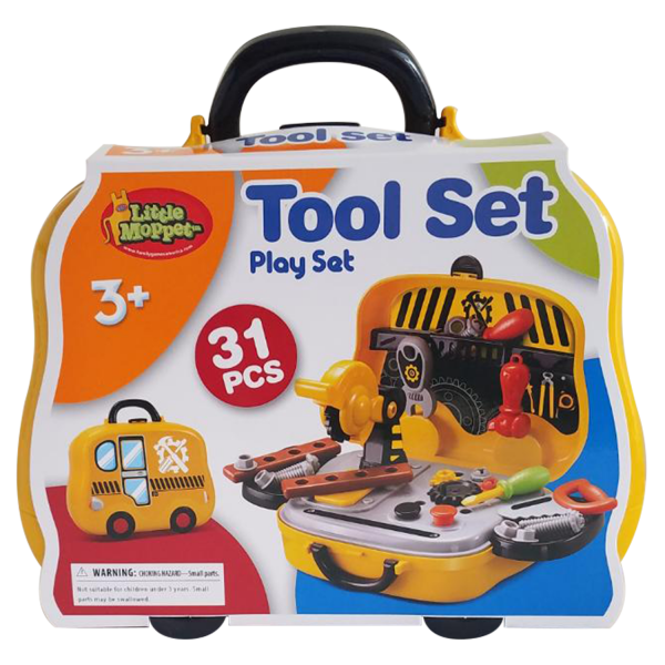 Ensemble d'outils jouets Build and Grow pour enfants, 16 pièces, rose 63719